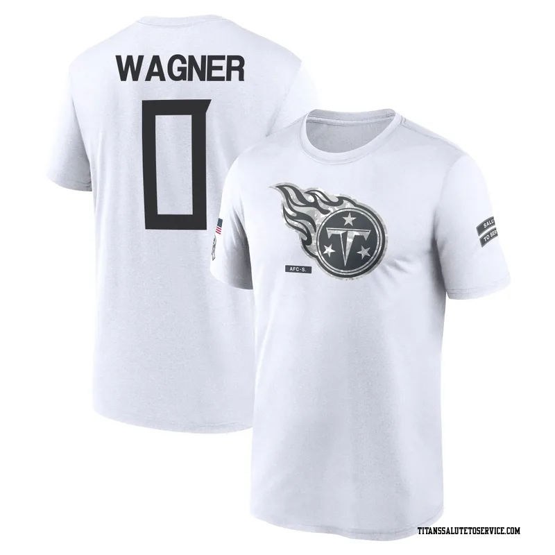 Men's Aamil Wagner Tennessee Titans Legend White 2024 Salute to Service Performance T-Shirt