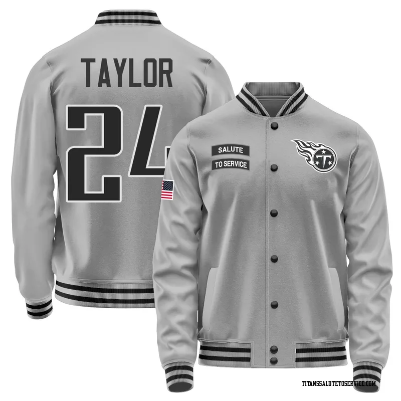 Men's Alontae Taylor Tennessee Titans Gray Salute to Service Performance Jacket