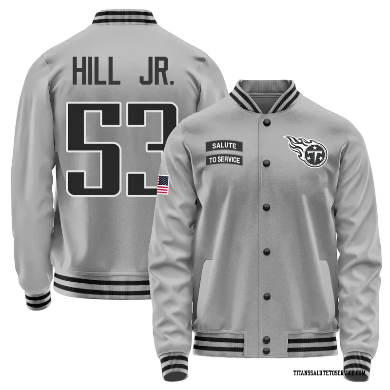 Men's Anthony Hill Jr. Tennessee Titans Gray Salute to Service Performance Jacket
