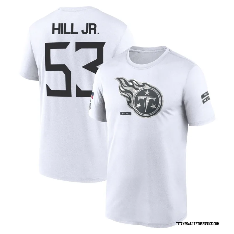 Men's Anthony Hill Jr. Tennessee Titans Legend White 2024 Salute to Service Performance T-Shirt