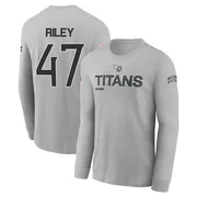 Men's Cam Riley Tennessee Titans Gray 2024 Salute to Service Long Sleeve T-Shirt