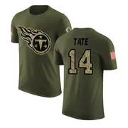 Men's Carnell Tate Tennessee Titans Legend Olive Salute to Service T-Shirt