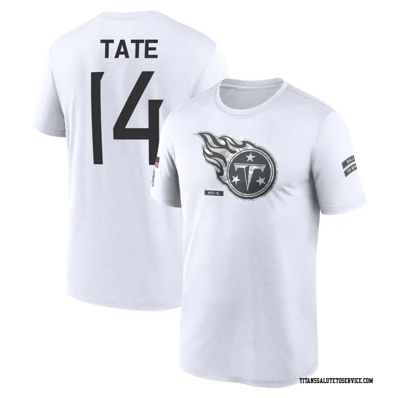 Men's Carnell Tate Tennessee Titans Legend White 2024 Salute to Service Performance T-Shirt