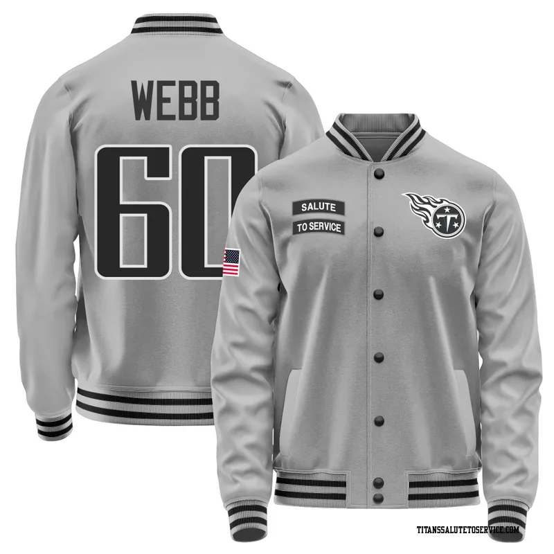 Men's Clay Webb Tennessee Titans Gray Salute to Service Performance Jacket