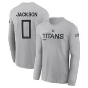 Men's Courtney Jackson Tennessee Titans Gray 2024 Salute to Service Long Sleeve T-Shirt