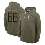 Men's Fernando Carmona Tennessee Titans Olive 2025 Salute to Service Hoodie