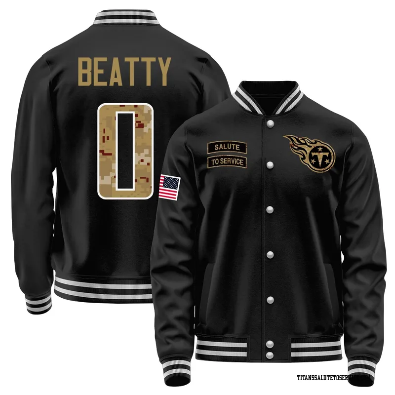 Men's Hank Beatty Tennessee Titans Black Salute to Service Sideline Performance Jacket