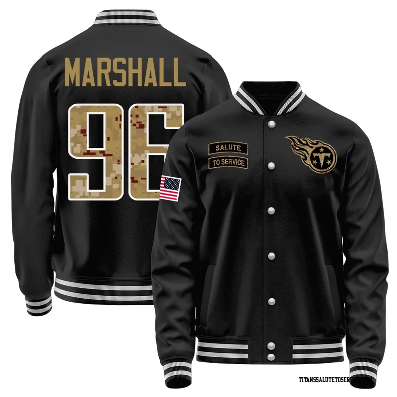Men's Jackie Marshall Tennessee Titans Black Salute to Service Sideline Performance Jacket