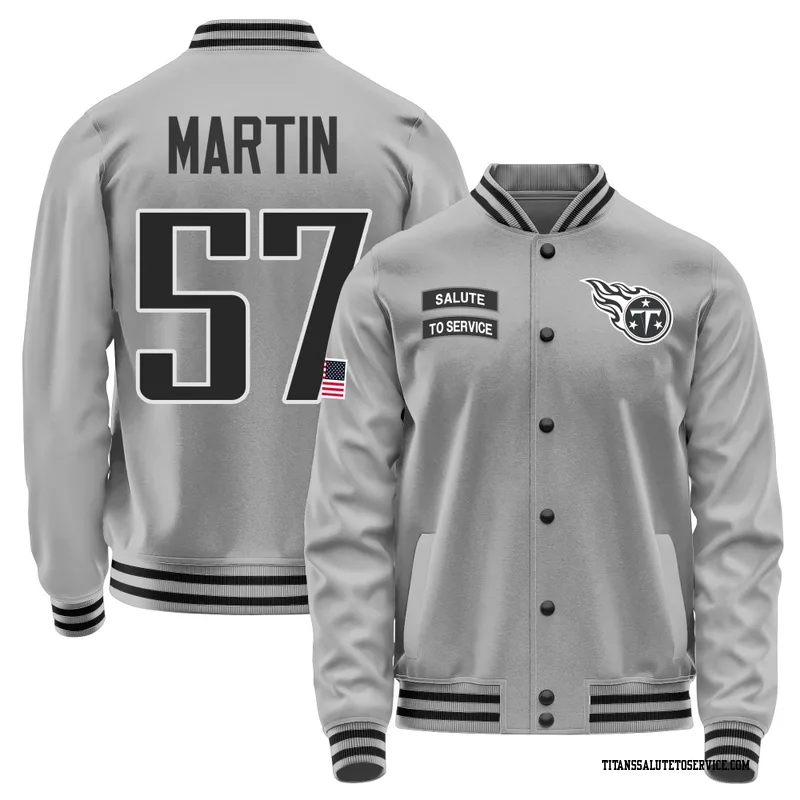 Men's Jacob Martin Tennessee Titans Gray Salute to Service Performance Jacket