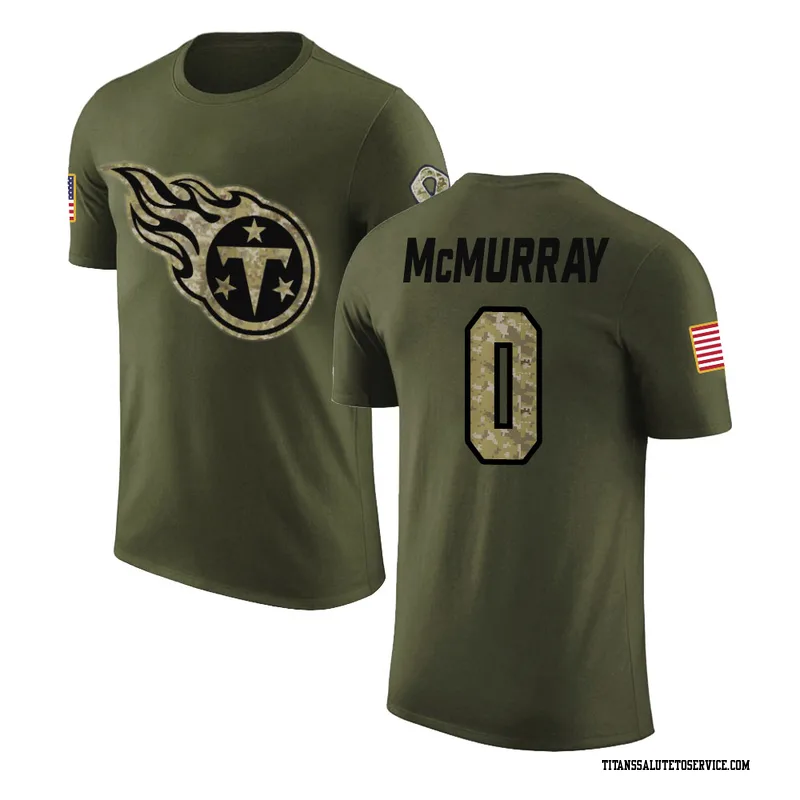 Men's Jalen McMurray Tennessee Titans Legend Olive Salute to Service T-Shirt