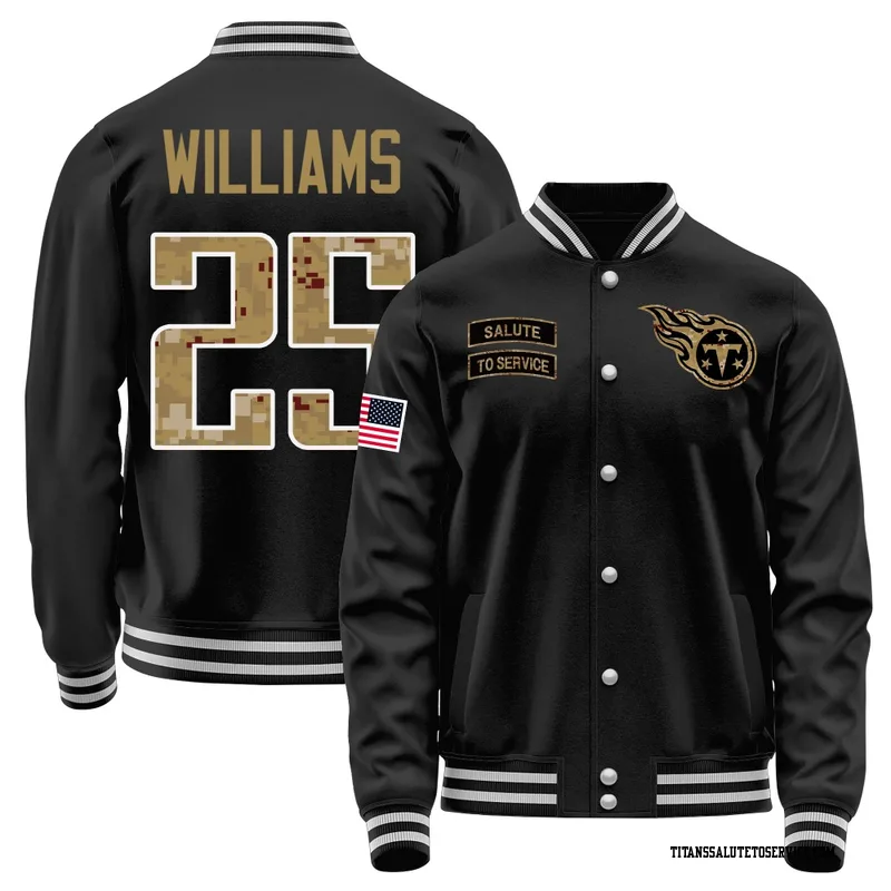 Men's Joshua Williams Tennessee Titans Black Salute to Service Sideline Performance Jacket