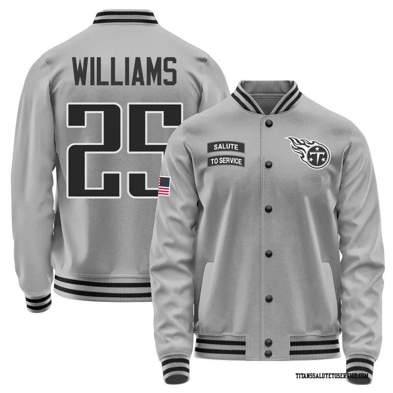 Men's Joshua Williams Tennessee Titans Gray Salute to Service Performance Jacket