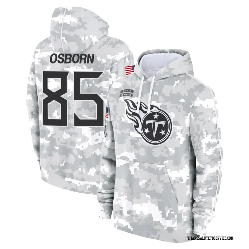Men's K.J. Osborn Tennessee Titans Camo Arctic 2024 Salute to Service Club Fleece Pullover Hoodie