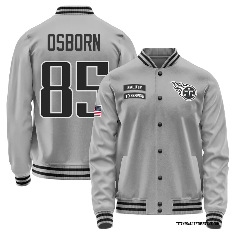 Men's K.J. Osborn Tennessee Titans Gray Salute to Service Performance Jacket
