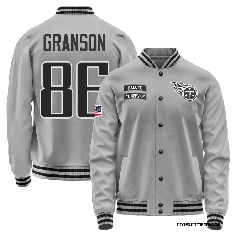 Men's Kylen Granson Tennessee Titans Gray Salute to Service Performance Jacket