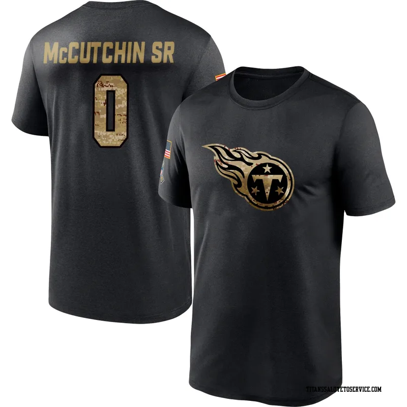 Men's Latrell McCutchin Sr. Tennessee Titans Black 2020 Salute To Service Performance T-Shirt