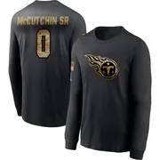 Men's Latrell McCutchin Sr. Tennessee Titans Black 2020 Salute To Service Sideline Performance Long Sleeve T-Shirt