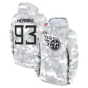 Men's Malik Herring Tennessee Titans Camo Arctic 2024 Salute to Service Club Fleece Pullover Hoodie