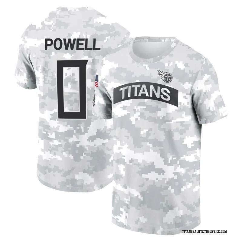 Men's Mani Powell Tennessee Titans Camo Arctic 2024 Salute to Service Performance T-Shirt