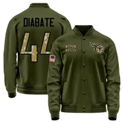 Men's Mohamoud Diabate Tennessee Titans Olive Salute to Service Sideline Performance Jacket