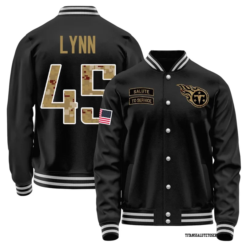 Men's Nate Lynn Tennessee Titans Black Salute to Service Sideline Performance Jacket