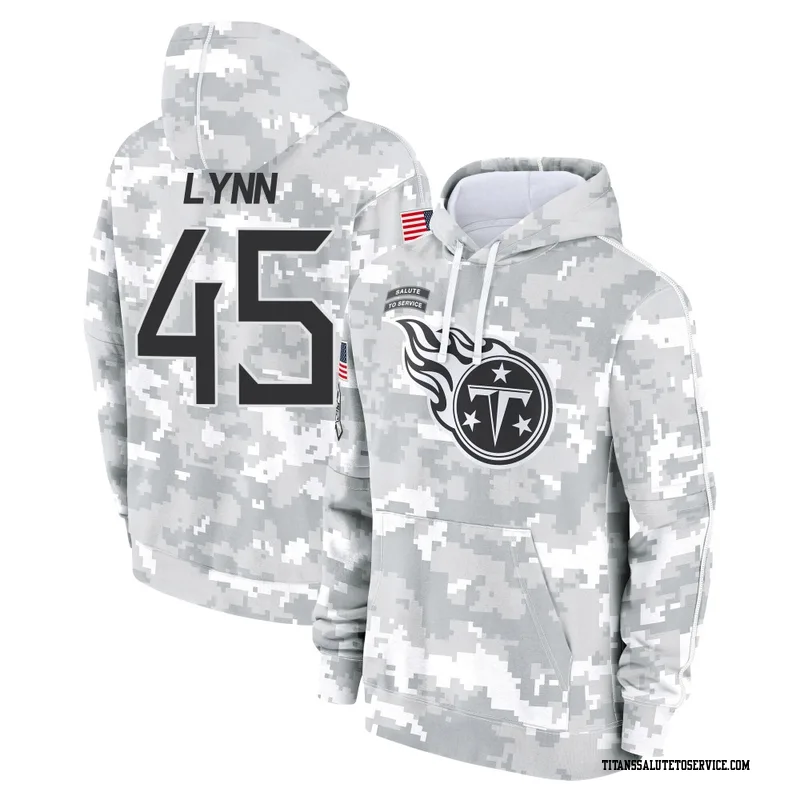 Men's Nate Lynn Tennessee Titans Camo Arctic 2024 Salute to Service Club Fleece Pullover Hoodie