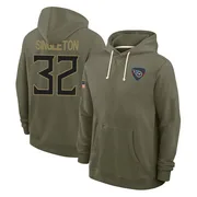 Men's Nicholas Singleton Tennessee Titans Olive 2025 Salute to Service Hoodie