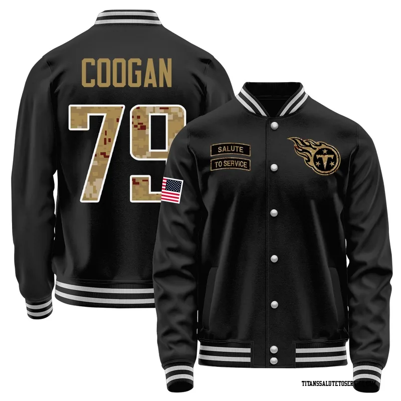 Men's Pat Coogan Tennessee Titans Black Salute to Service Sideline Performance Jacket