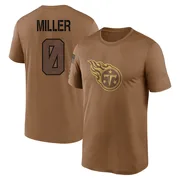 Men's Rasheed Miller Tennessee Titans Legend Brown 2023 Salute To Service Performance T-Shirt