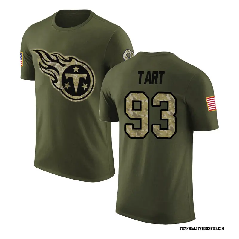 Men's Teair Tart Tennessee Titans Legend Olive Salute to Service T-Shirt