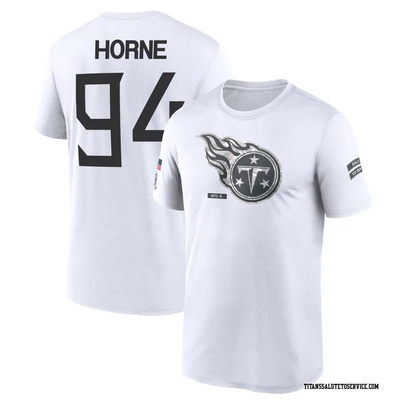 Men's Timmy Horne Tennessee Titans Legend White 2024 Salute to Service Performance T-Shirt