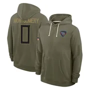 Men's Tyren Montgomery Tennessee Titans Olive 2025 Salute to Service Hoodie