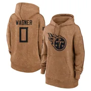 Women's Aamil Wagner Tennessee Titans Brown 2023 Salute To Service Pullover Hoodie