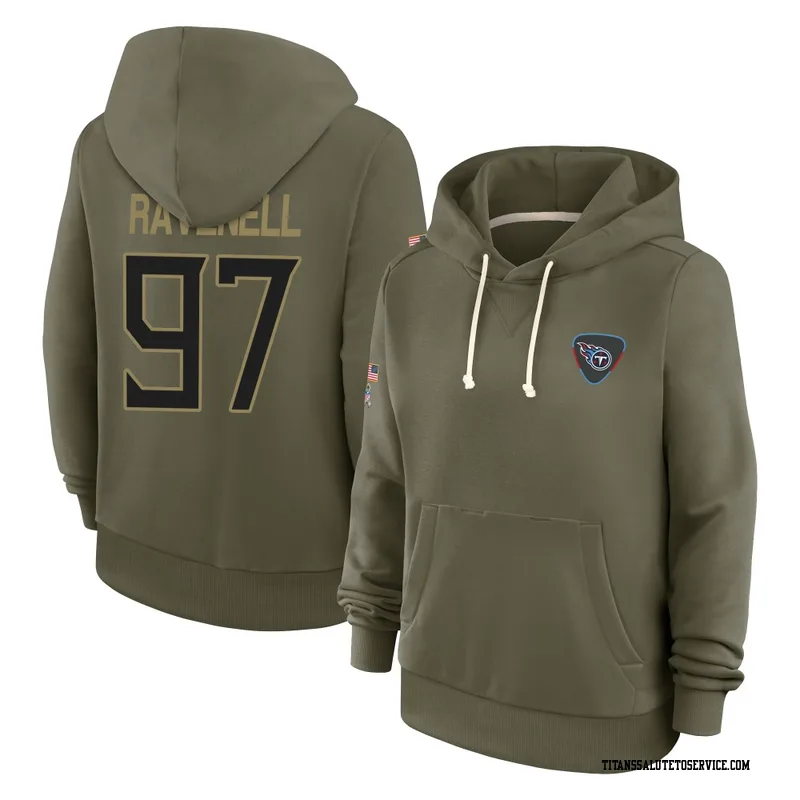 Women's C.J. Ravenell Tennessee Titans Olive 2025 Salute to Service Hoodie
