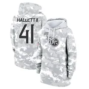 Women's Erick Hallett II Tennessee Titans Camo Arctic 2024 Salute to Service Club Fleece Pullover Hoodie