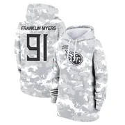 Women's John Franklin-Myers Tennessee Titans Camo Arctic 2024 Salute to Service Club Fleece Pullover Hoodie