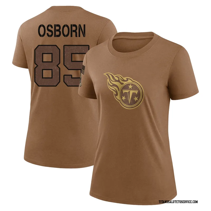 Women's K.J. Osborn Tennessee Titans Legend Brown 2023 Salute To Service Performance T-Shirt