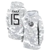 Women's Keldric Faulk Tennessee Titans Camo Arctic 2024 Salute to Service Club Fleece Pullover Hoodie