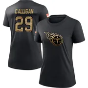 Women's Keydrain Calligan Tennessee Titans Black 2020 Salute To Service Performance T-Shirt