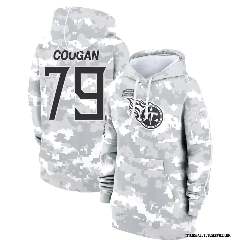 Women's Pat Coogan Tennessee Titans Camo Arctic 2024 Salute to Service Club Fleece Pullover Hoodie