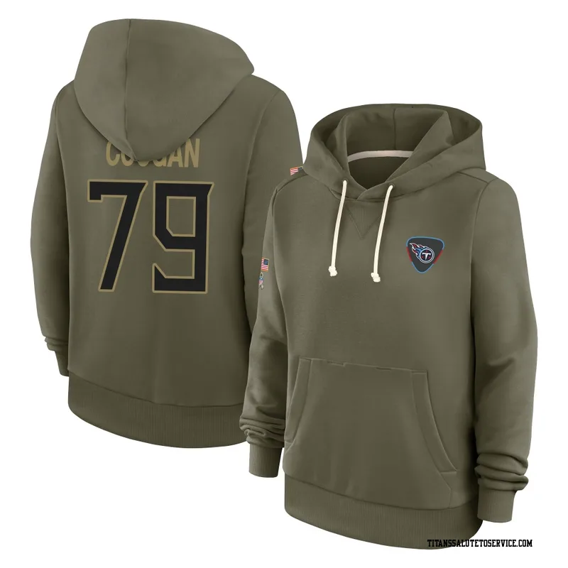 Women's Pat Coogan Tennessee Titans Olive 2025 Salute to Service Hoodie