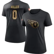 Women's Rasheed Miller Tennessee Titans Black 2020 Salute To Service Performance T-Shirt