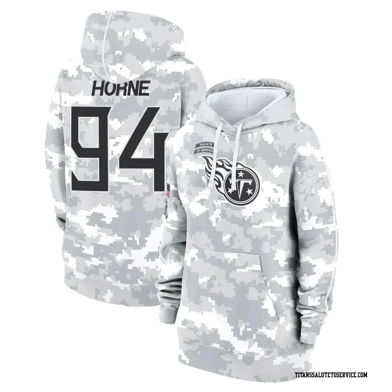 Women's Timmy Horne Tennessee Titans Camo Arctic 2024 Salute to Service Club Fleece Pullover Hoodie