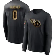 Youth Aamil Wagner Tennessee Titans Black 2020 Salute To Service Sideline Performance Long Sleeve T-Shirt