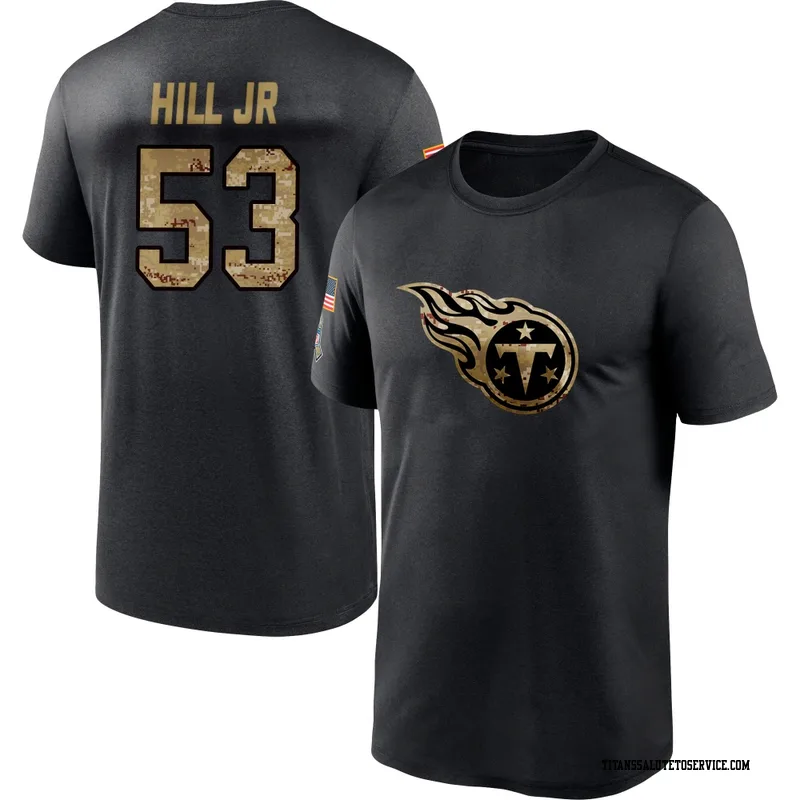 Youth Anthony Hill Jr. Tennessee Titans Black 2020 Salute To Service Performance T-Shirt