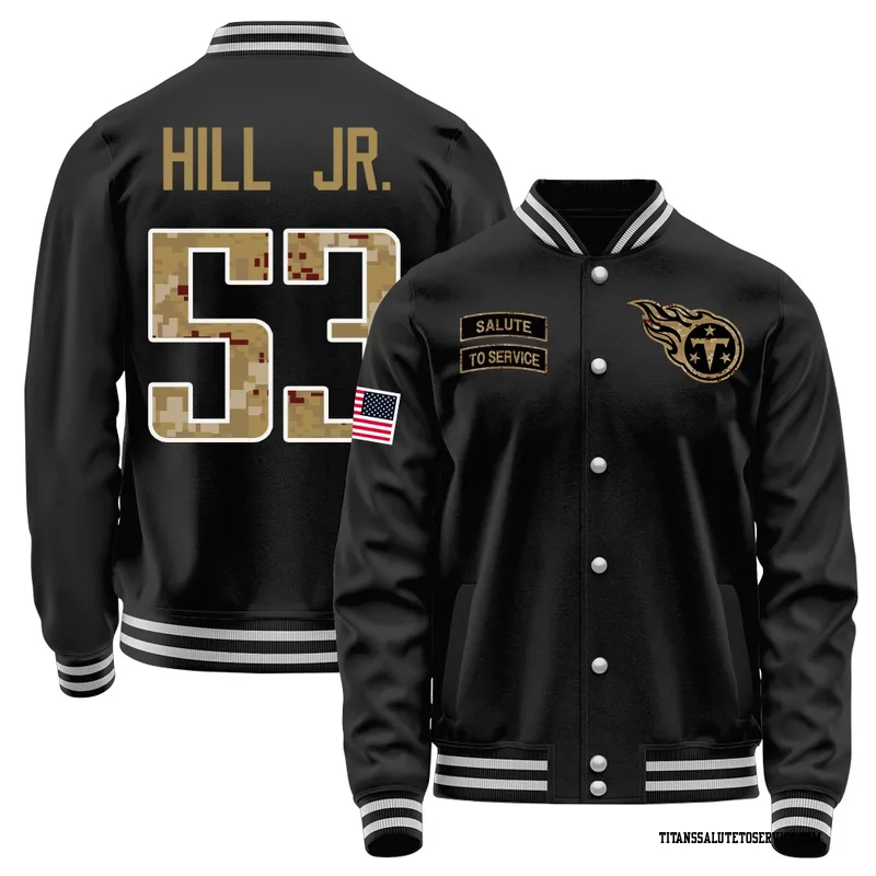 Youth Anthony Hill Jr. Tennessee Titans Black Salute to Service Sideline Performance Jacket