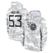 Youth Anthony Hill Jr. Tennessee Titans Camo Arctic 2024 Salute to Service Club Fleece Pullover Hoodie