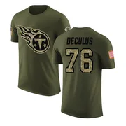 Youth Austin Deculus Tennessee Titans Legend Olive Salute to Service T-Shirt