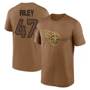 Youth Cam Riley Tennessee Titans Legend Brown 2023 Salute To Service Performance T-Shirt