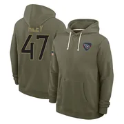Youth Cam Riley Tennessee Titans Olive 2025 Salute to Service Hoodie